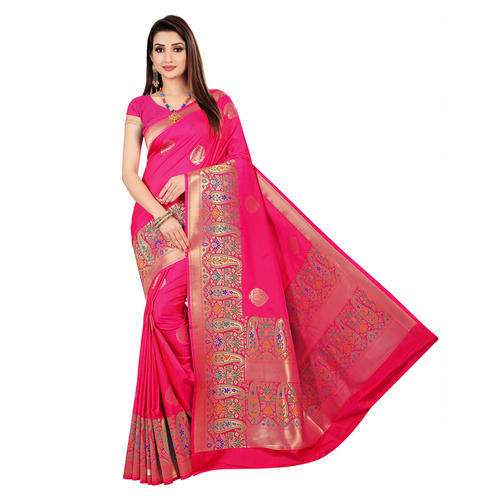 Multi Colors Designer Jacquard Sarees