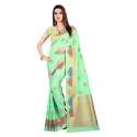 Parrot Green Colors Designer Jacquard Sarees