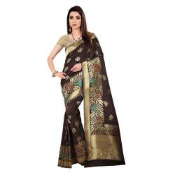Women Jacquard Sarees With Blouse