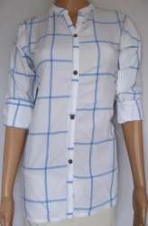 Check Design Rayon Shirt top for Girls 