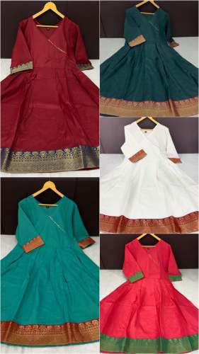 Buy New Collection Short Cotton Flex Banarsi Silk by INLI CORPORATION