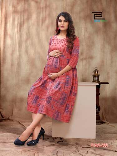 Buy Rayon Feeding And Maternity Kurti For Women by INLI CORPORATION