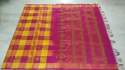 Checks Design Ikat Silk Handloom Saree