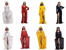 Georgette Beach Wear Cover Up Kaftan 