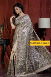 Elegant Look Madhubani Silk Saree