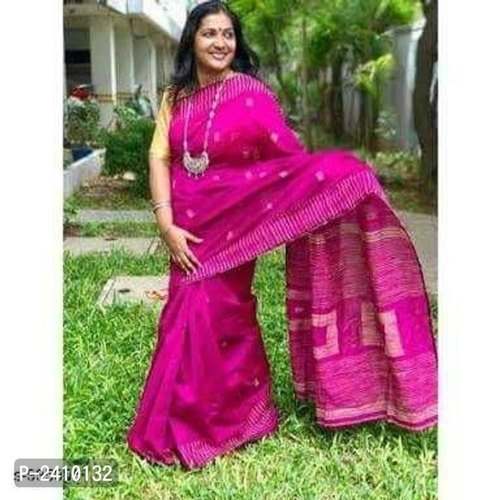 Pure Cotton Ghicha Box Pattern Saree