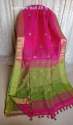 Pure Cotton Hand weaving Linen Saree thumb 1