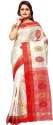 red-and-white-semi-tussar-silk-saree