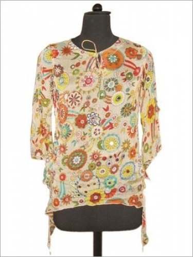 Designer Printed Western Tops  by Tahera