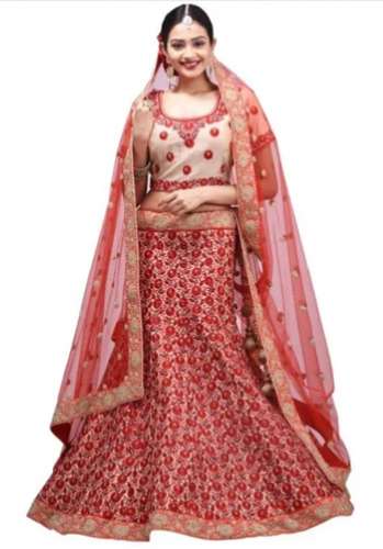 Heavy wedding wear Embroidered Designer Lehenga by Hind Creation Pvt Ltd