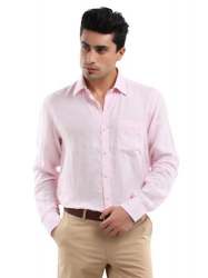 Pink Mens Linen Shirts