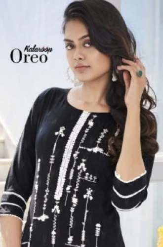 Buy Oreo Rayon Kurti At Wholesale Rate by Kajree Fashion