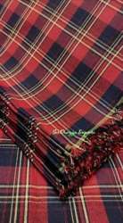 100-150 GSM Pure Cotton Checked Shirt Fabric 