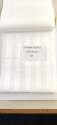 LD Fibre White Satin Striped Bed Sheet Fabric