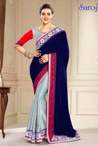 Designer Fancy Velvet Saree