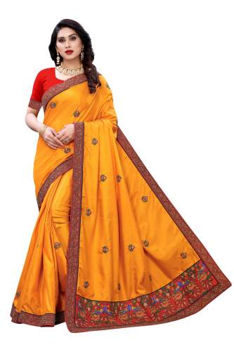 Fancy Designer Embroidery Saree by rangleela creation