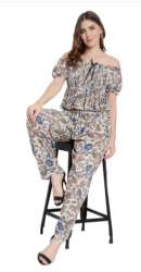 Casual Wear Rayon Ladies Printed Top Pant 