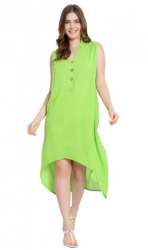 Plain Casual Wear Cotton Woman one piece Dress 