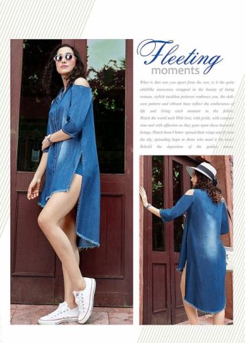 Ladies Stylish Denim Kurti Kumb X3