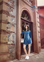 Ladies Stylish Denim Kurti Kumb X5