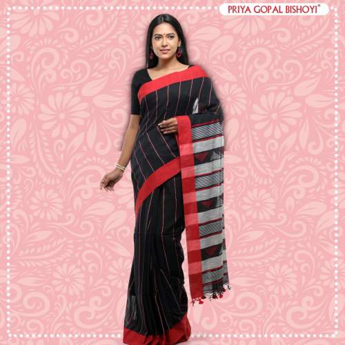 Unique Handloom Blended Cotton Saree  by Priya Gopal Bishoyi