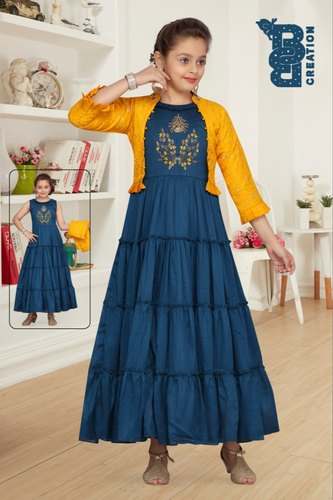 Girls Indowestern Gown by Mahavir Dresses