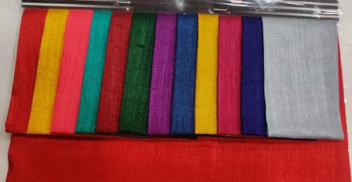 KUMARI SILK Saree Plain Fabric 