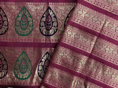 Multy Banarasi Lace And Pallu Fabric 