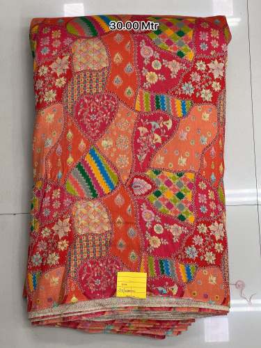 Position print on Viscose dola Fabric by shivdhara fabrics