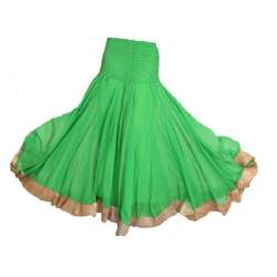 Smocked Panelled Skirt