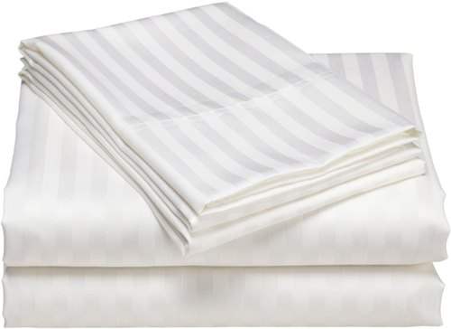 Satin Striped Fitted Bed Sheet 