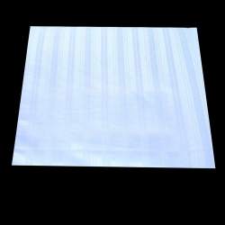 White Strip Bed Sheet Fabric 
