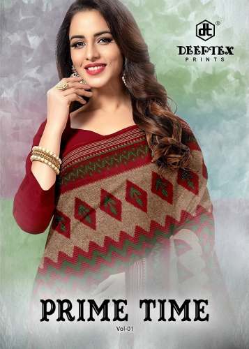 Deeptex Prime Time Saree At Wholesale Rate  by Maa Narayani fashion
