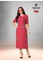 Designer Straight Cut party wear Kurti thumb 4