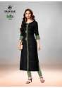 Designer Straight Cut party wear Kurti thumb 7