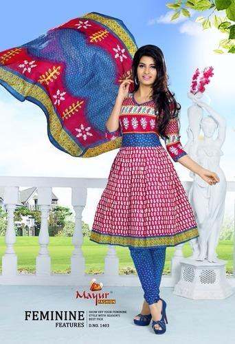 Girls Regular Wear Cotton Dress