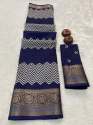 Heavy Jacquard Pure And Soft Dola Silk  Saree With Beautiful Kalamkari Print  thumb 4