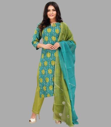Cotton Kurti Pant Set by VASTRA GRAM 