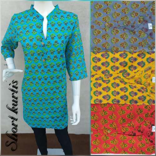 Jaipuri Bandhej cotton Printed Kurti by Jaipuri Bandhej