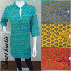 Jaipuri Bandhej cotton Printed Kurti