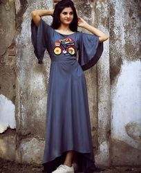 Solid Rayon Kurti