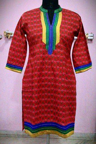 Designer Cotton Fabric Kurti by Jaypore Fashions