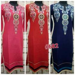 Designer Party Wear Cotton Kurti