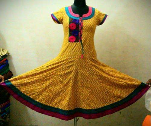 Embroidered Long Kurtis by Jaypore Fashions