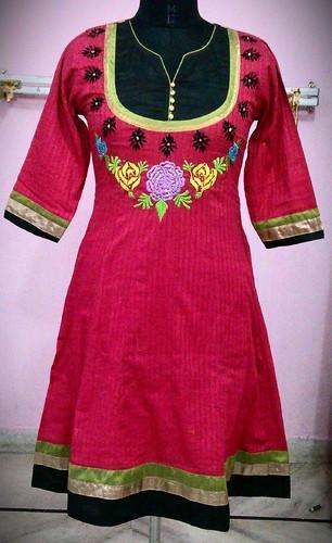 Fancy Embroidered Kurti  by Jaypore Fashions