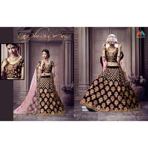 Bridal Velvet Lehenga Choli