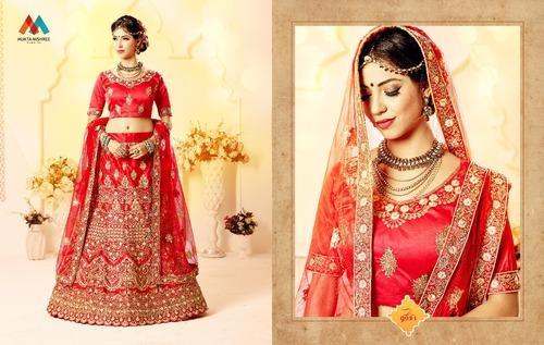 Red Wedding Designer Lehenga by Mukta Mishree Exports