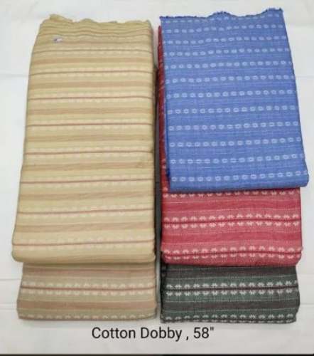 58 Inch Cotton Dobby Fabric by G I Overseas