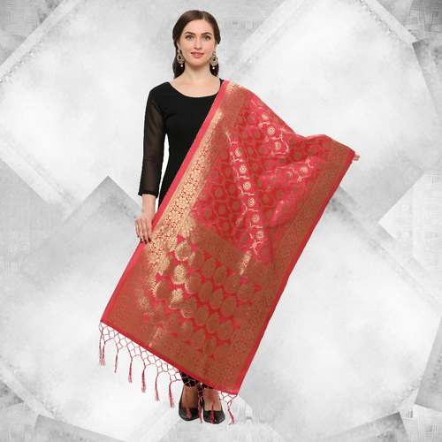 Fancy Banarasi Silk Dupatta Wholesaler by Blissta Clothing