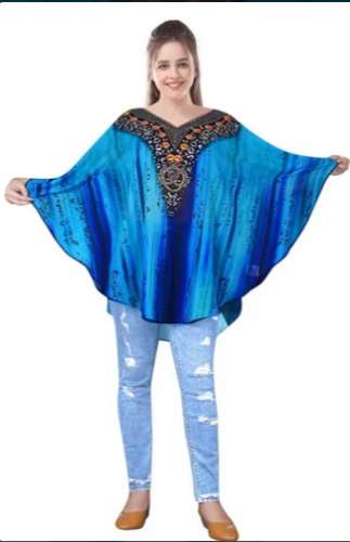 Casual Wear Digital Printed Poncho by Vaibhav Fashion